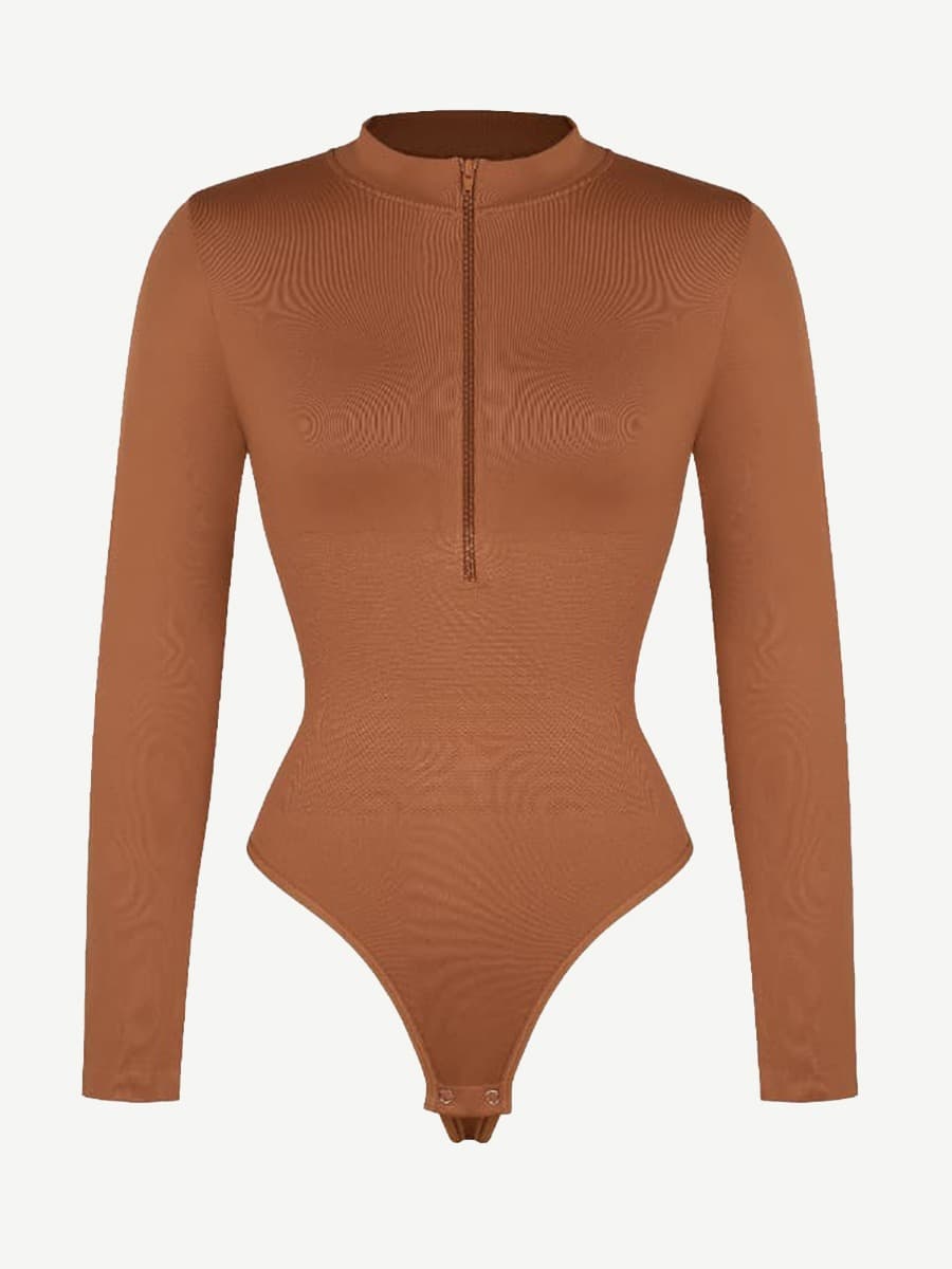 SculptFit Seamless Zip Bodysuit