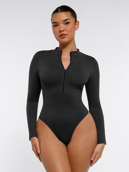 SculptFit Seamless Zip Bodysuit