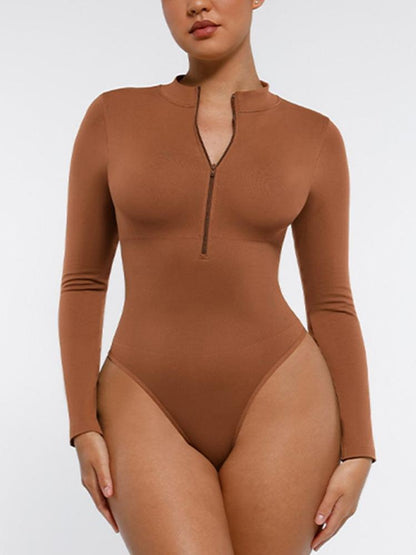 SculptFit Seamless Zip Bodysuit