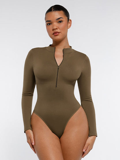 SculptFit Seamless Zip Bodysuit
