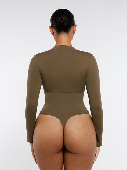 SculptFit Seamless Zip Bodysuit