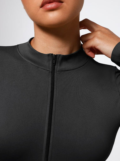 SculptFit Seamless Zip Bodysuit