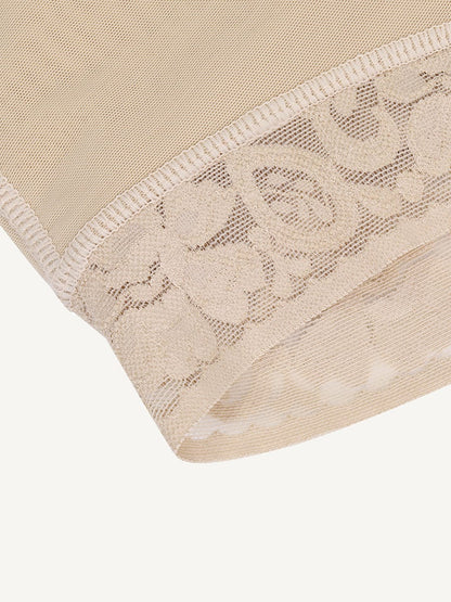 Bust-Lifting Lace Shapewear with Zipper