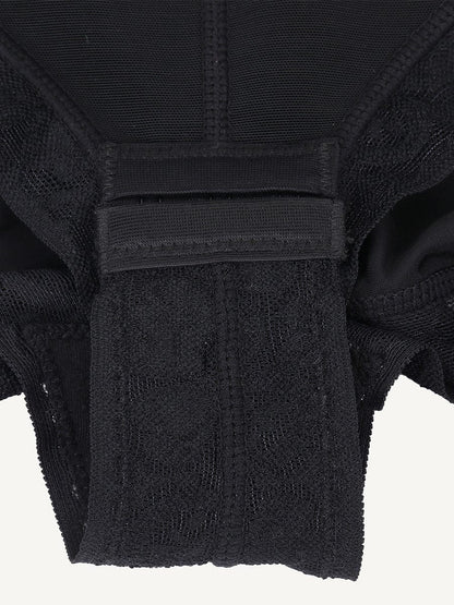 Bust-Lifting Lace Shapewear with Zipper