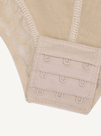 Bust-Lifting Lace Shapewear with Zipper