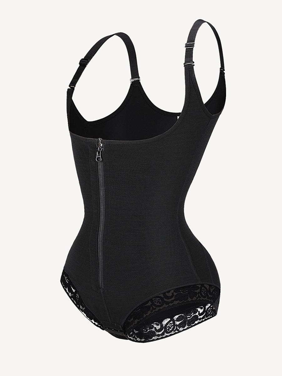 Bust-Lifting Lace Shapewear with Zipper