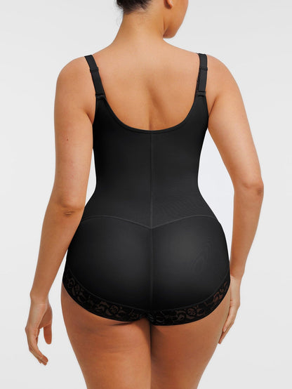 Bust-Lifting Lace Shapewear with Zipper