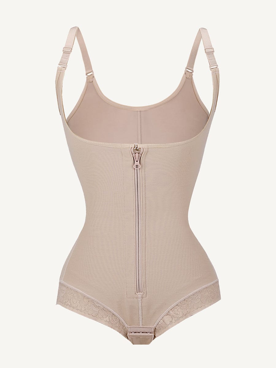 Bust-Lifting Lace Shapewear with Zipper