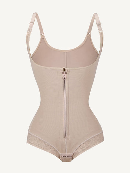 Bust-Lifting Lace Shapewear with Zipper