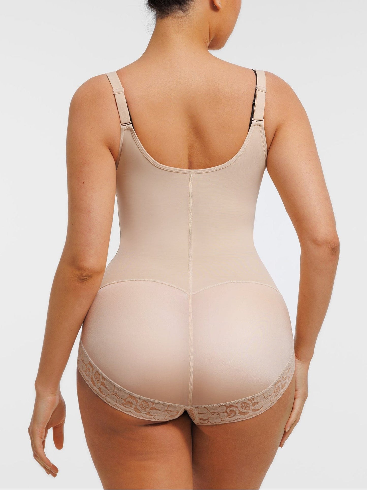 Bust-Lifting Lace Shapewear with Zipper